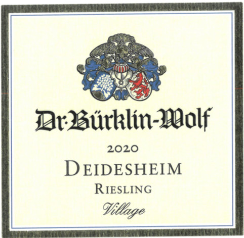 Deidesheimer Riesling Trocken, Burklin-Wolf 2023