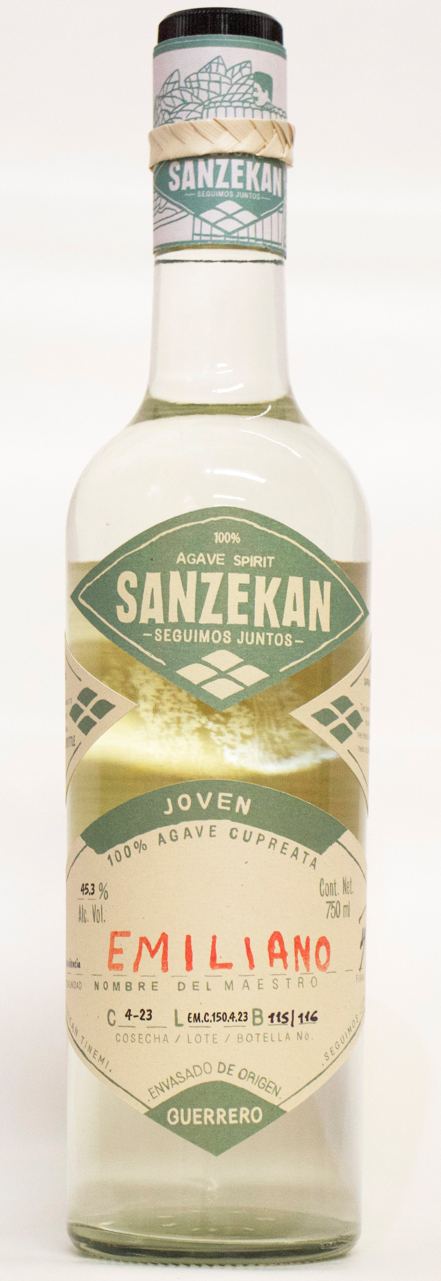 Destilado De Agave, Cupreata, 'Emiliano', Sanzekan
