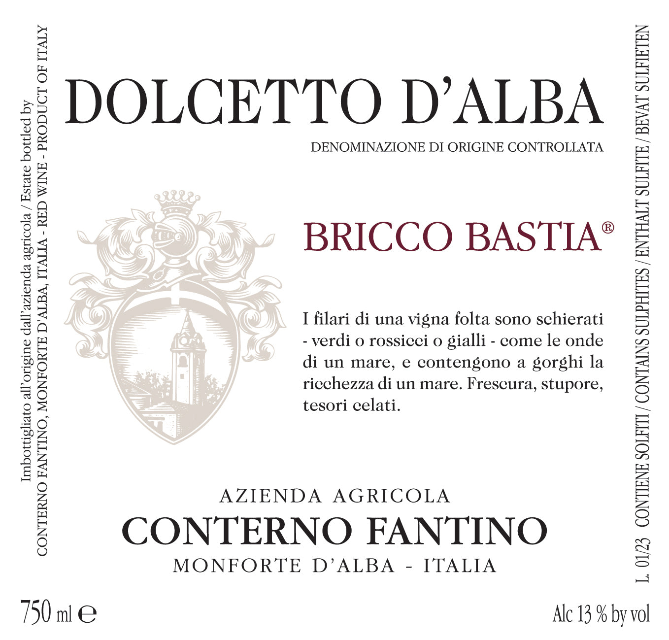 Dolcetto d'Alba 'Bricco Bastia', Conterno Fantino 2023