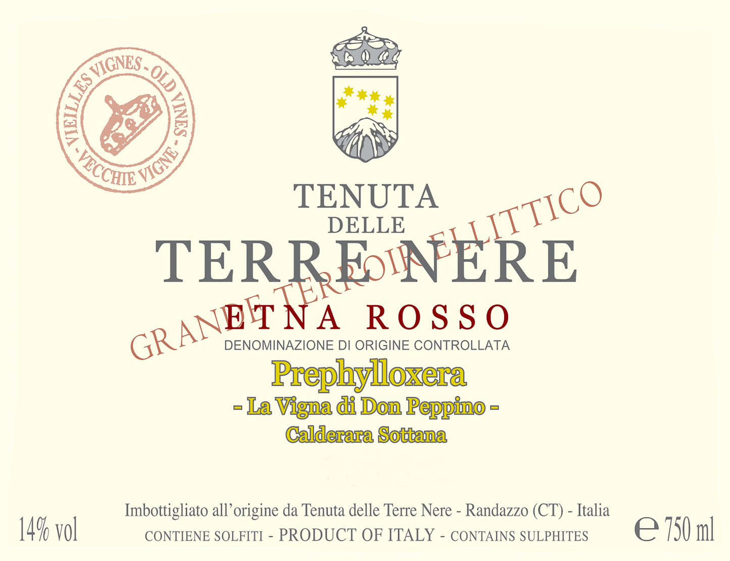 Etna Rosso 'Prephylloxera', Terre Nere 2022