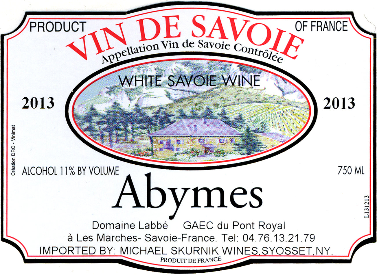 Vin De Savoie Blanc "Abymes", Domaine Labbe