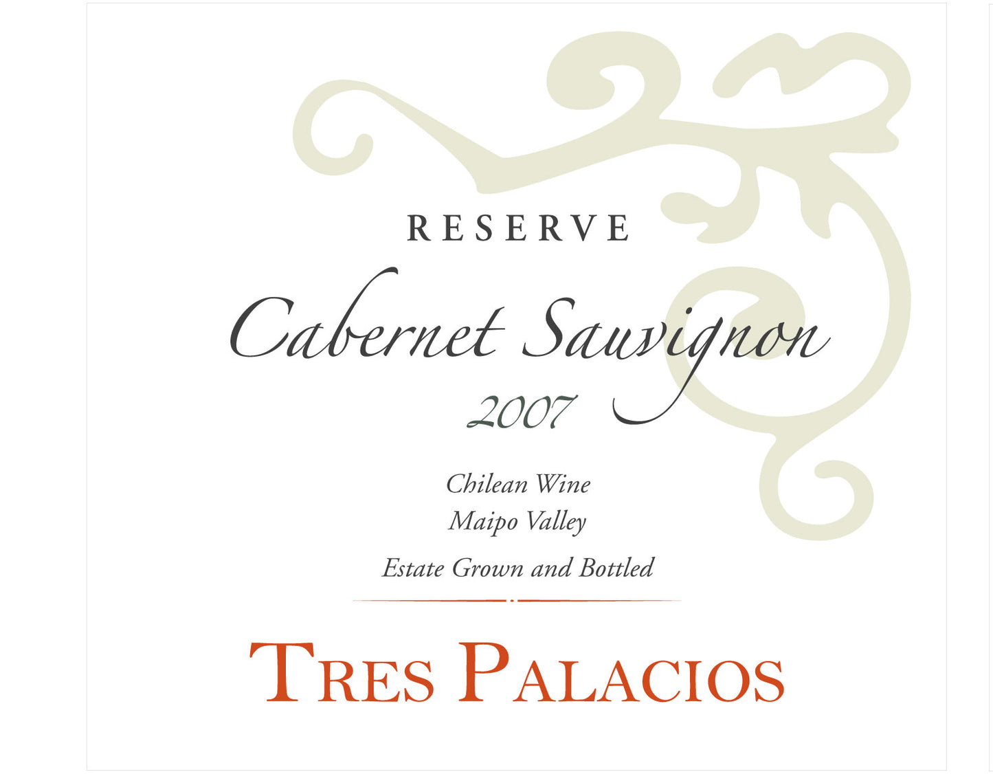 Cabernet Sauvignon, Tres Palacios 2020