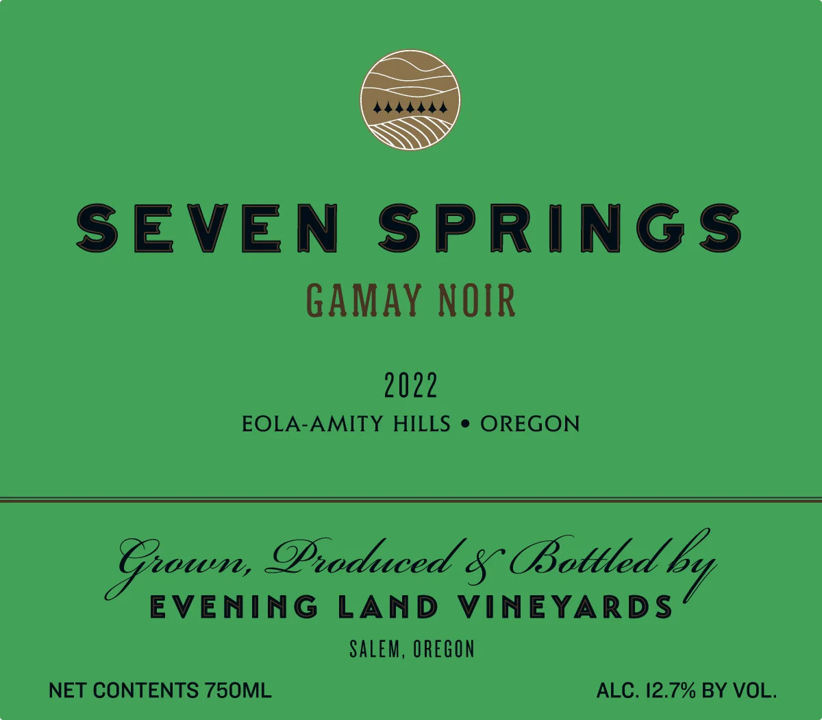 Gamay Noir 'Seven Springs', Evening Land 2022