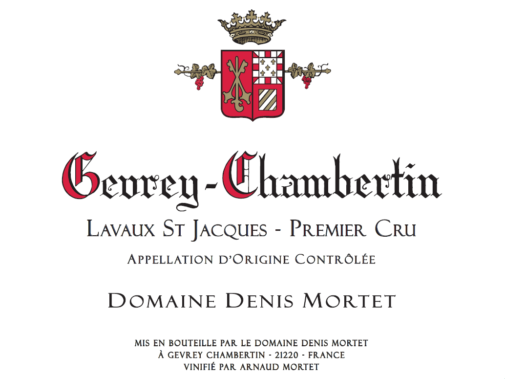 Gevrey-Chambertin 1er "Lavaux St. Jacques", Domaine Denis Mortet 2023