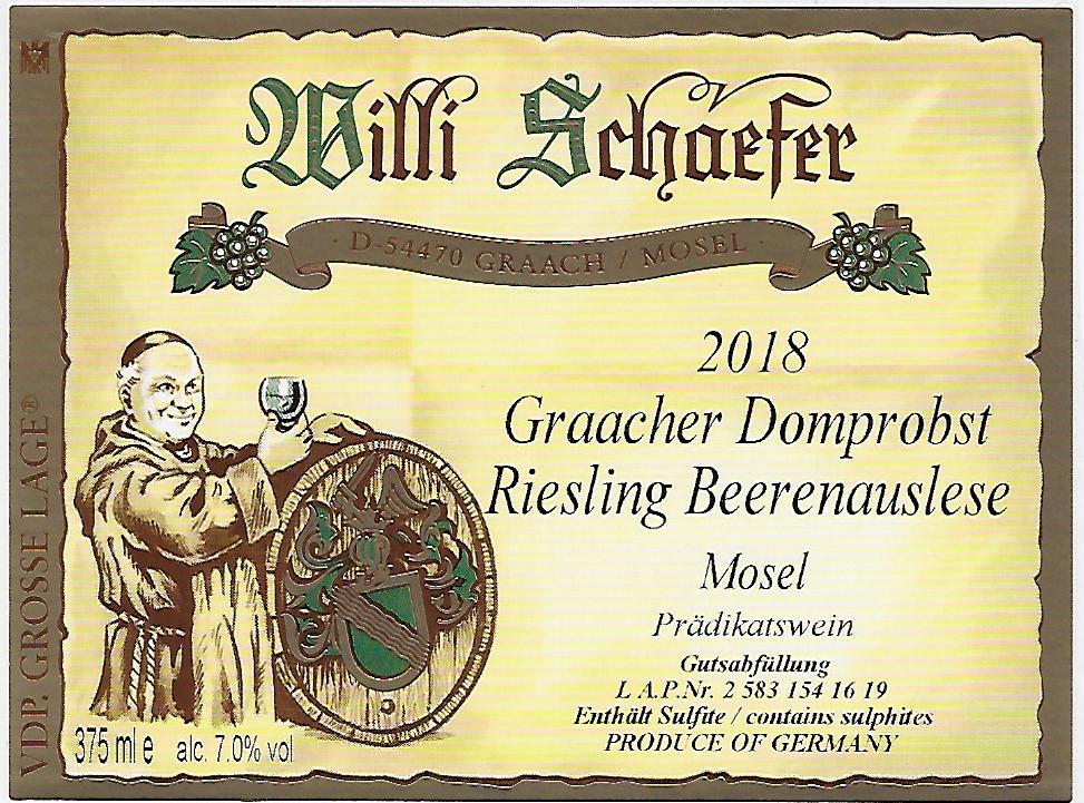 Graacher Domprobst Riesling BA, Willi Schaefer 2019