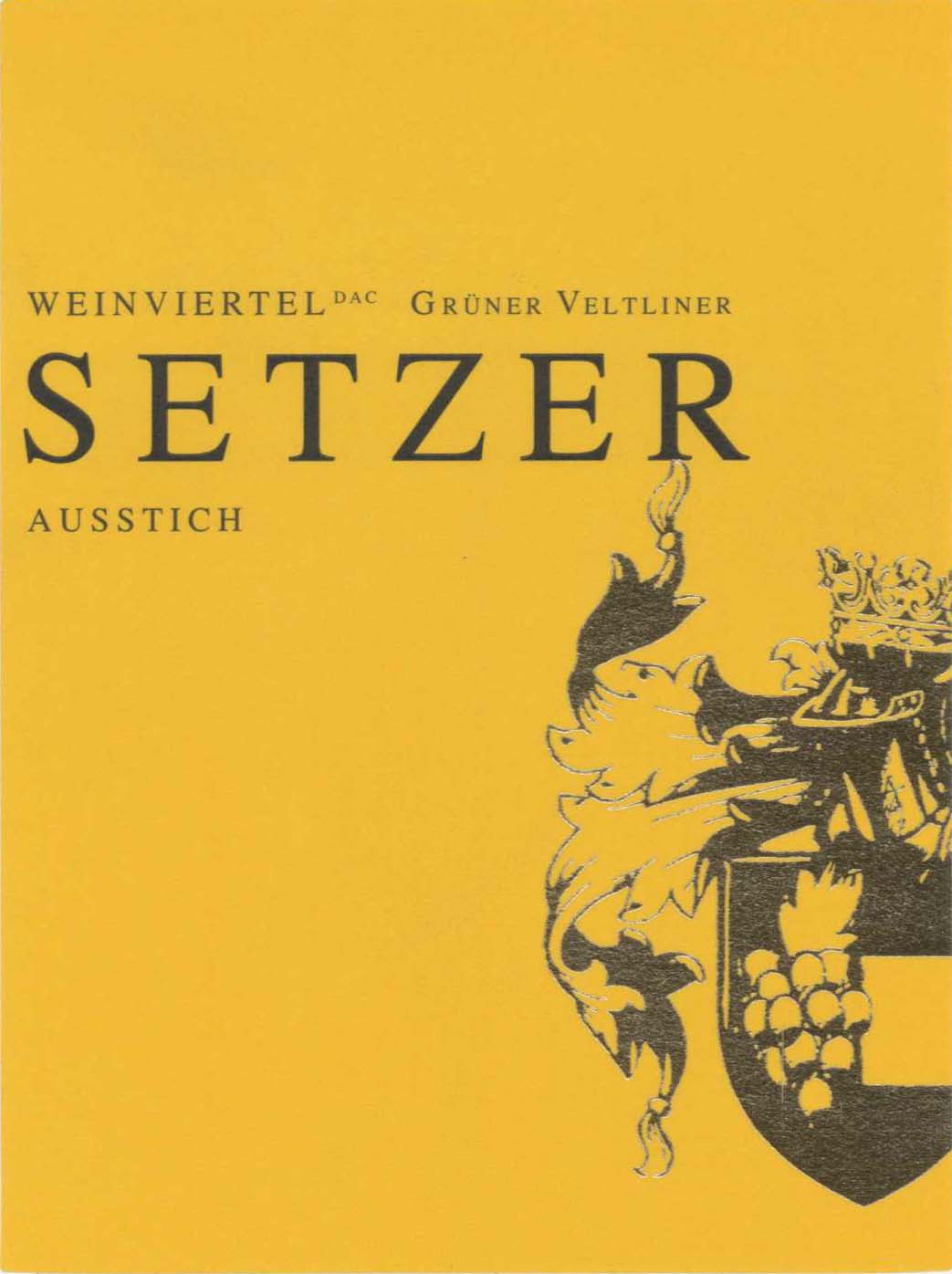Gruner Veltliner 'Ausstich' Weinviertel DAC, Setzer