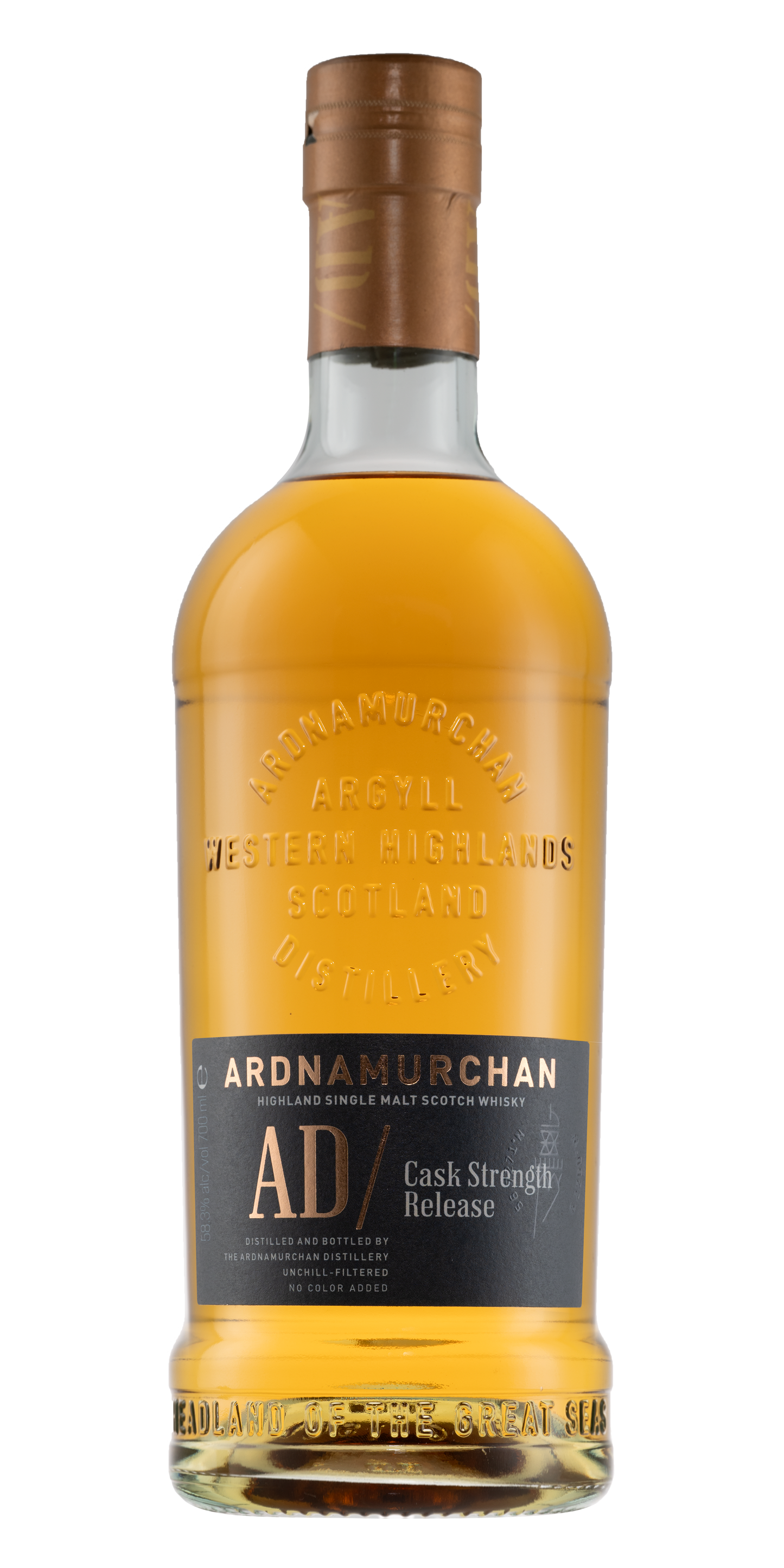 Highland Single Malt Scotch Whisky, 'Cask Strength Ad 02.22', Ardnamurchan 2022