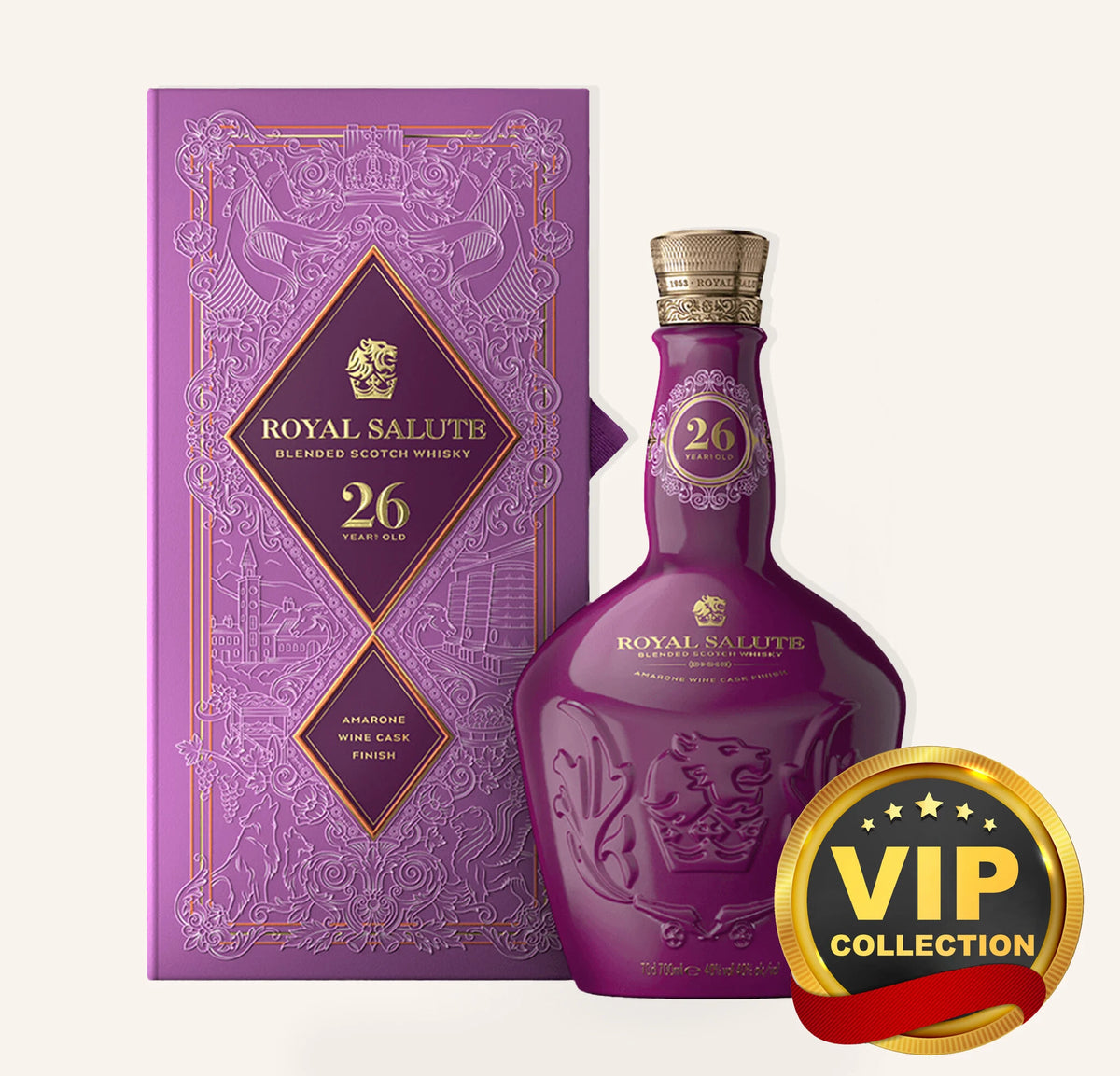 Royal Salute 26 Yr Amarone Wine Cask Finish Blended Scotch Whisky 750ml