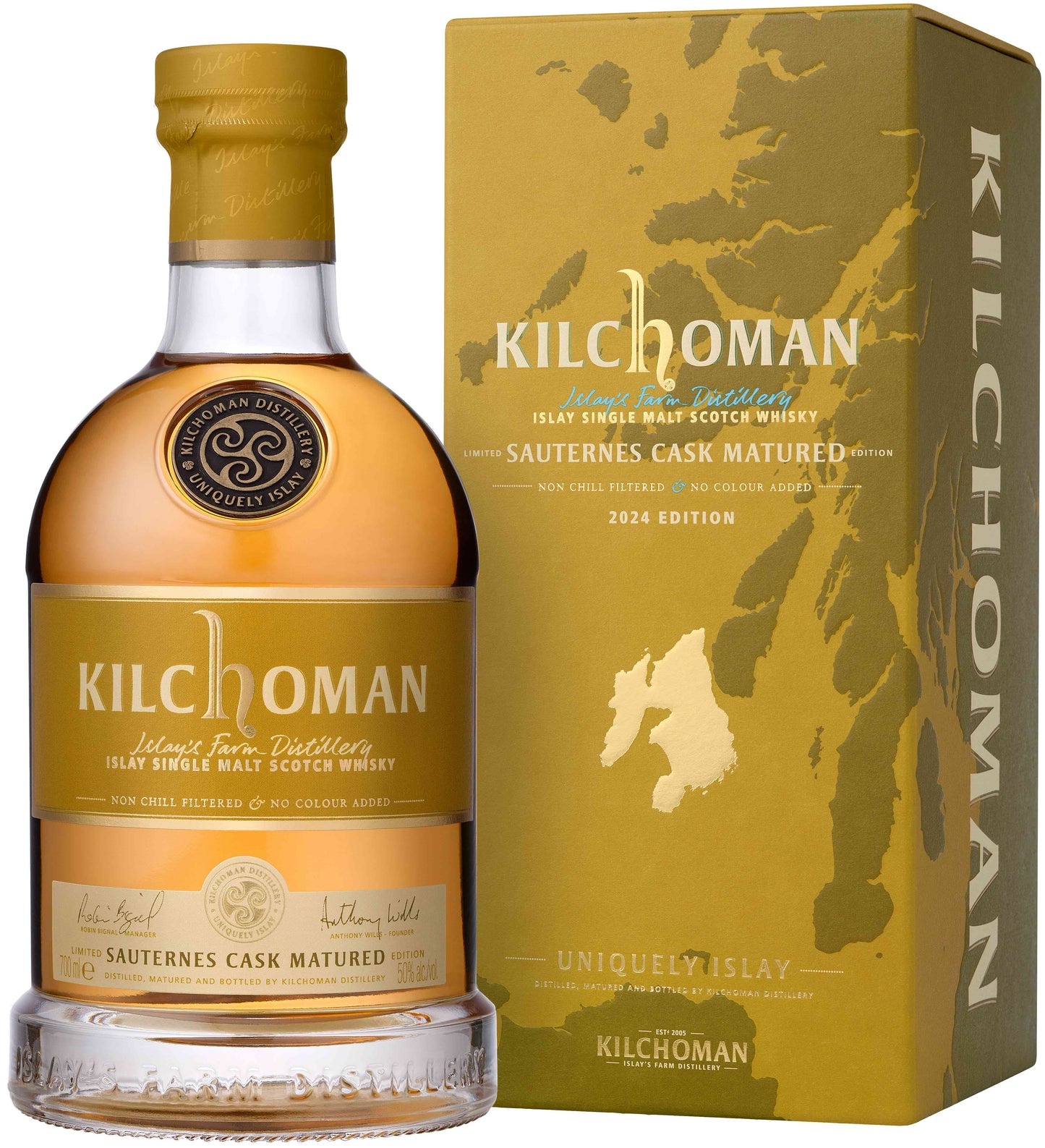 Islay Single Malt Whisky, 'Sauternes Cask Matured' , Kilchoman Distillery