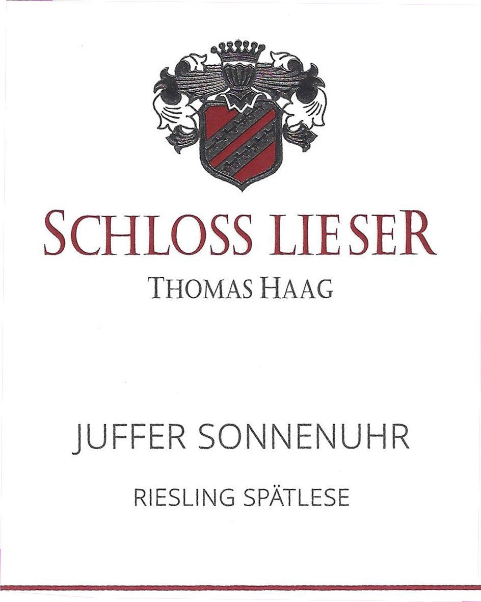 Juffer Sonnenuhr Riesling Spatlese, Schloss Lieser 2023
