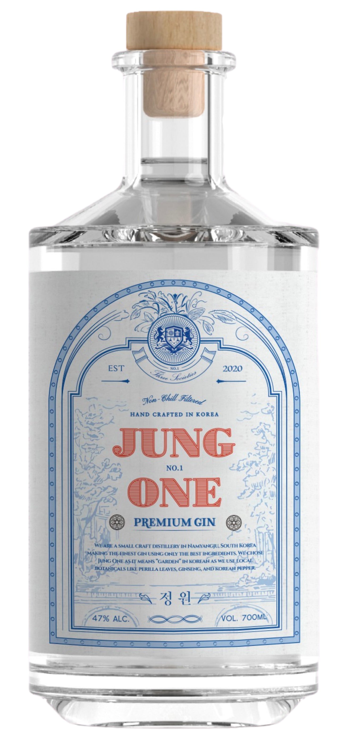 Korean Single Malt Gin, 'Jung One', The Ki One Distillery