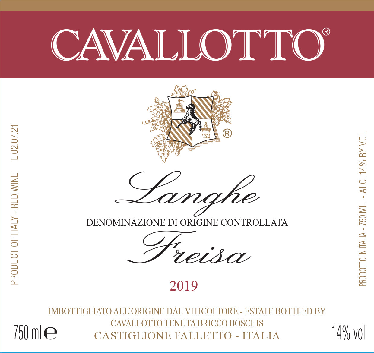 Langhe Freisa, Cavallotto 2022