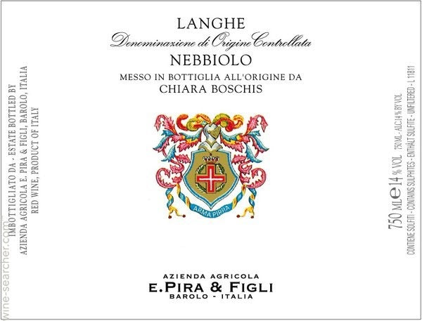 Langhe Nebbiolo, E. Pira Chiara Boschis 2023