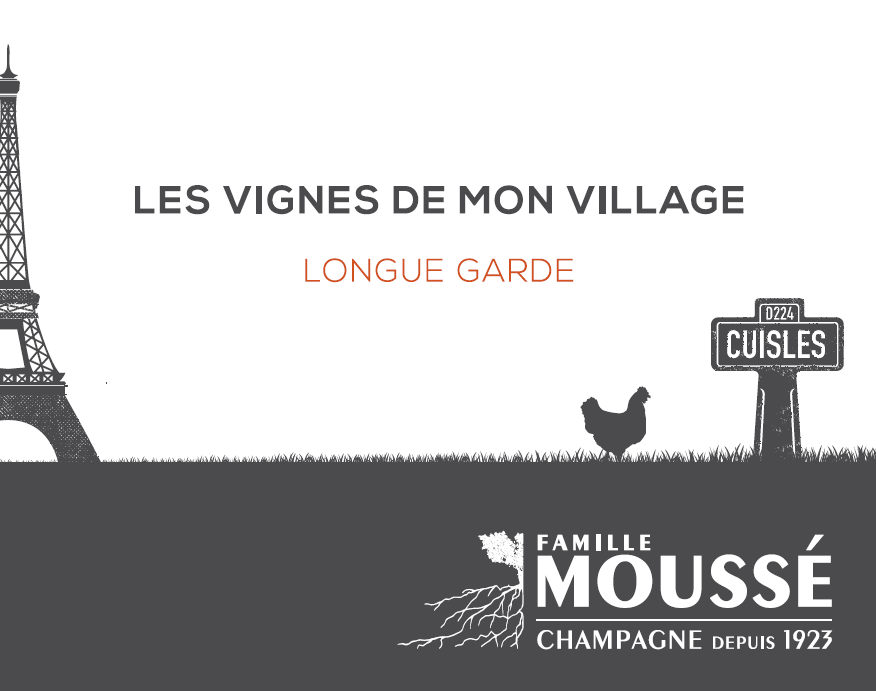 Les Vignes de Mon Village Longue Garde Blanc de Noirs Brut Nature, Champagne Famille Mousse