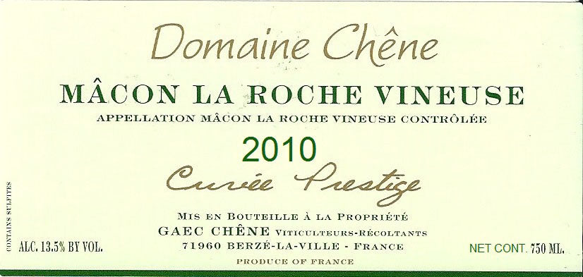 Macon-La Roche Vineuse, Domaine Chene