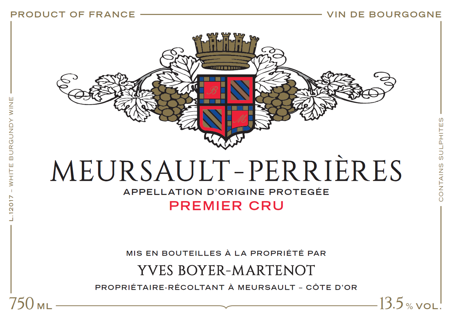 Meursault 1er "Perrieres", Boyer-Martenot 2022