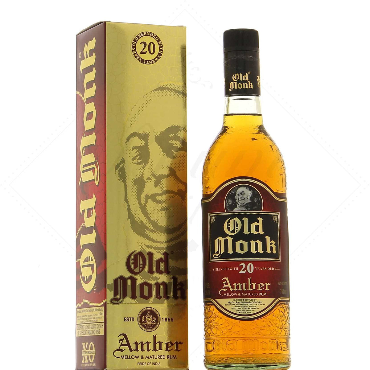 Old Monk 20 Years Old Amber Mellow & Matured Rum