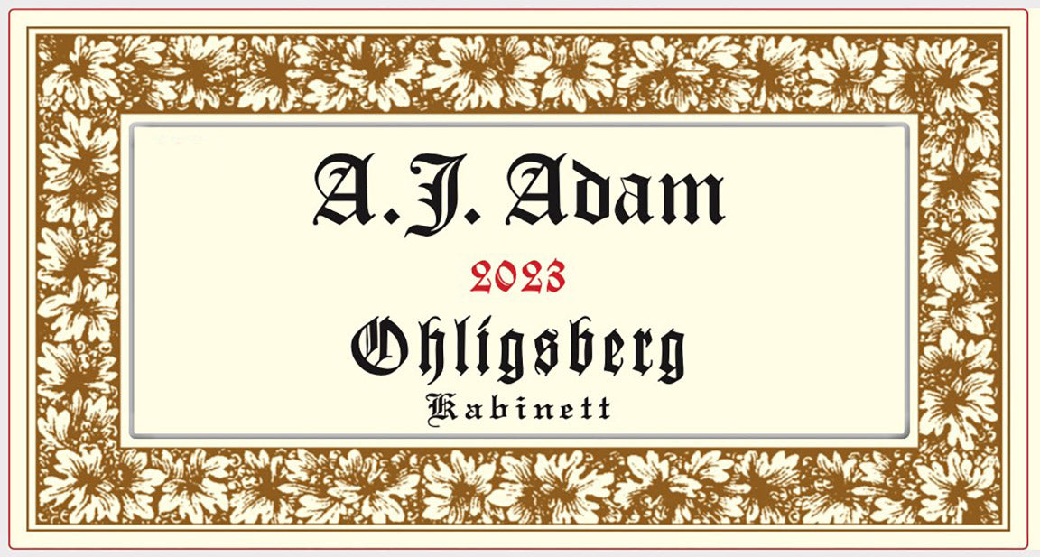 Ohligsberg Riesling Kabinett, A.J. Adam 2024