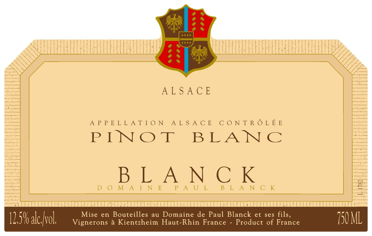 Pinot Blanc d'Alsace, Domaine Paul Blanck 2023