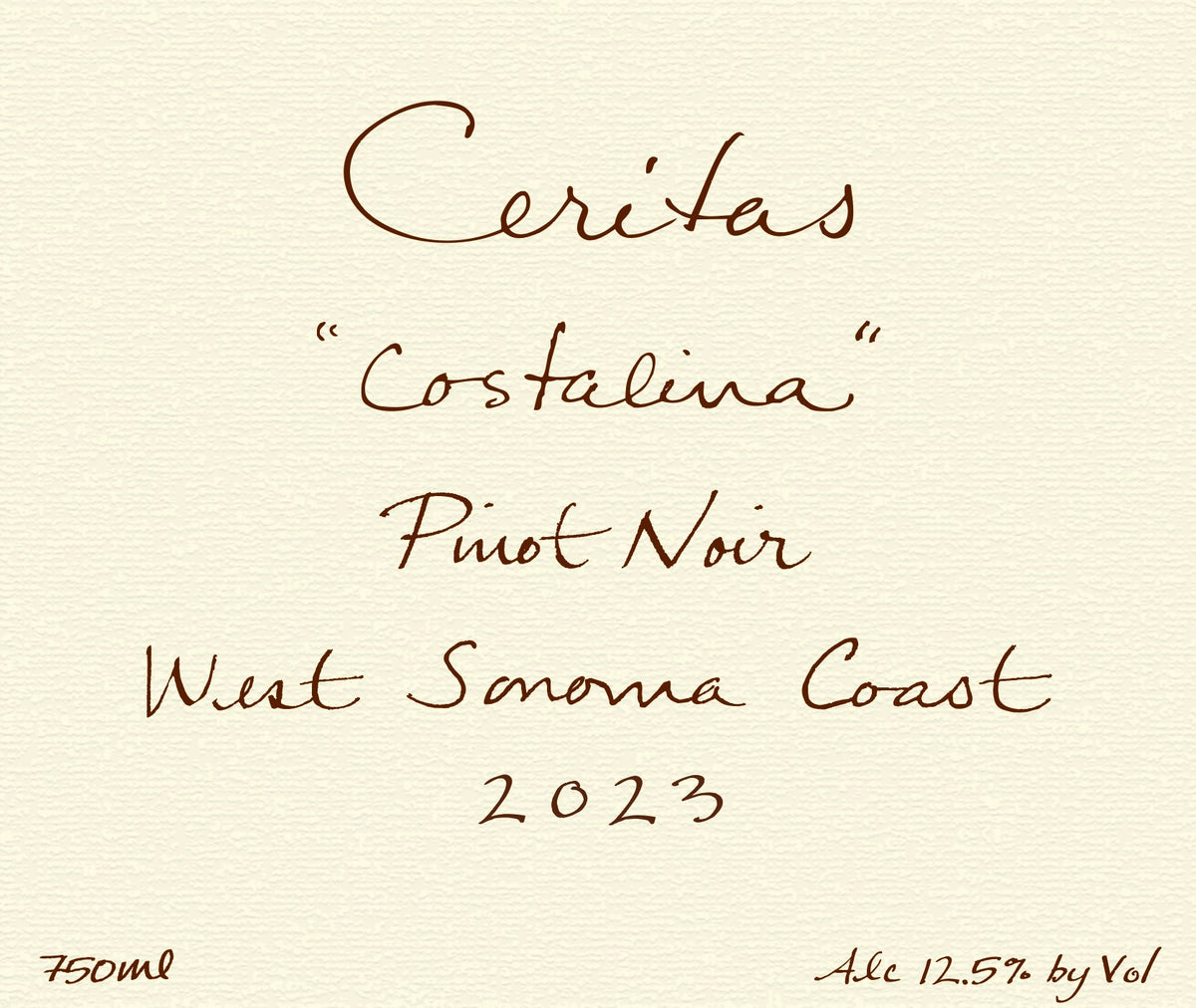 Pinot Noir "Costalina", Ceritas 2023