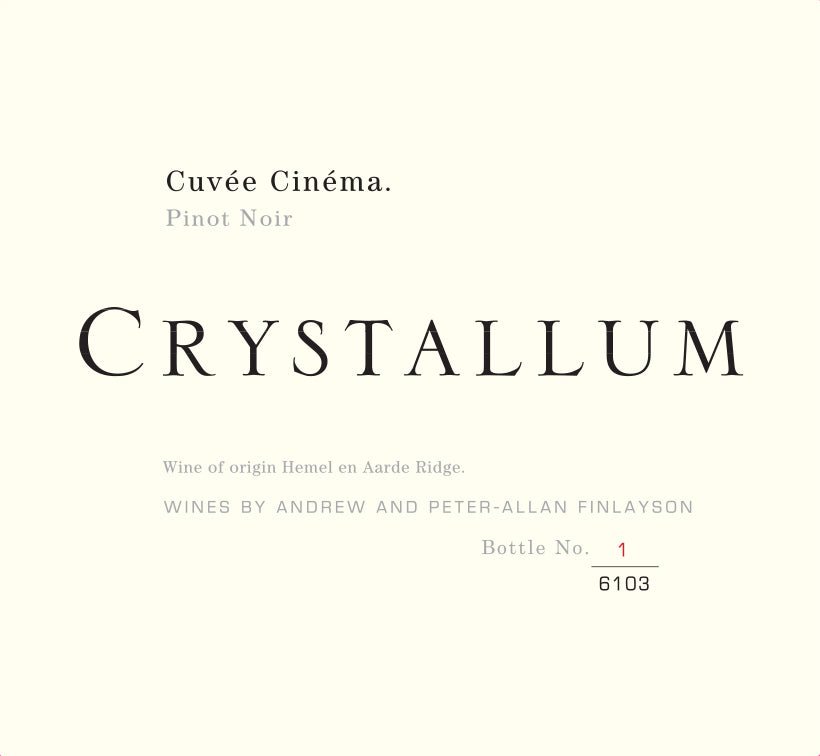 Pinot Noir, 'Cuvee Cinema', Crystallum 2024