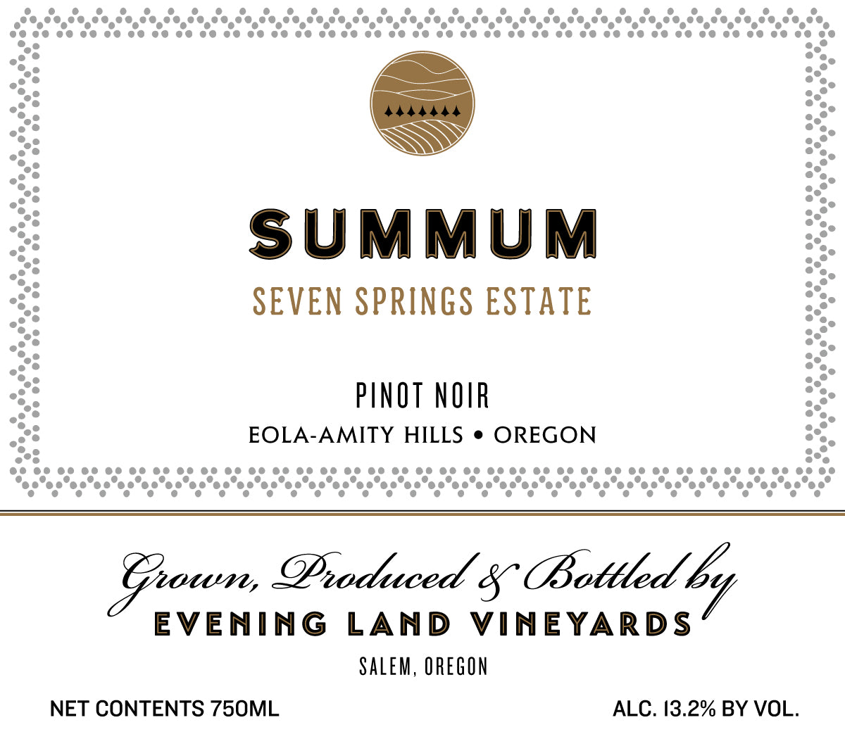 Pinot Noir 'Summum', Evening Land 2022