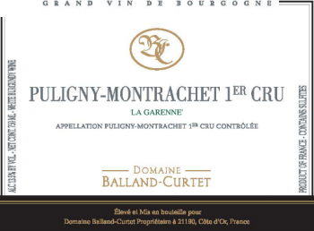 Puligny-Montrachet 1er "La Garenne", Vignoble Balland-Curtet 2024