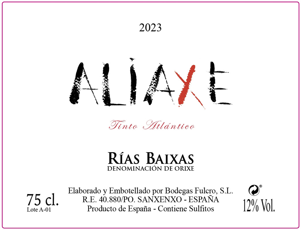 Rias Baixas Tinto 'Aliaxe', Bodegas Fulcro 2023