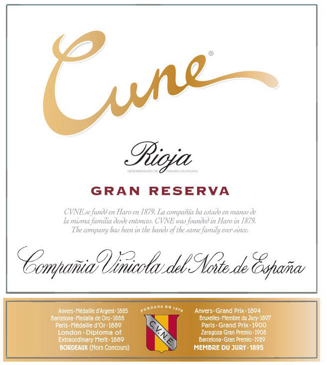 Rioja Gran Reserva, Cune, CVNE 2018