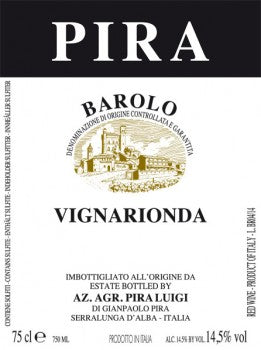 Barolo 'Vignarionda', Luigi Pira 2020