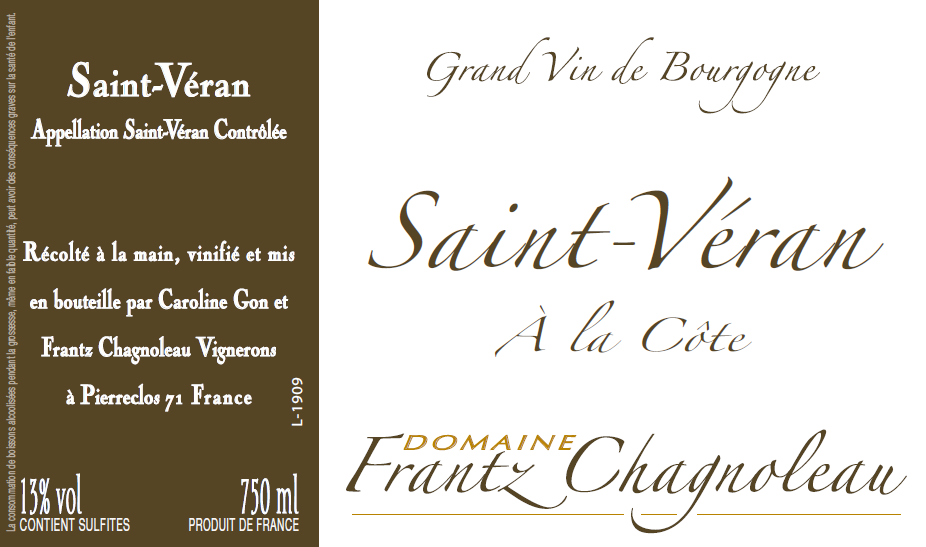 Saint-Veran "A la Cote", Domaine Frantz Chagnoleau 2023