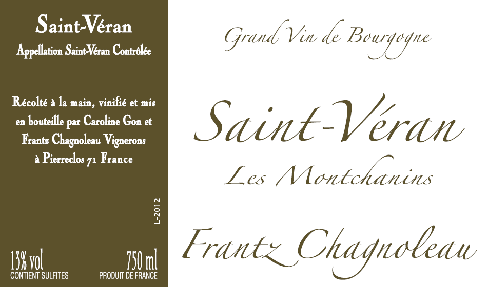 Saint-Veran "Montchanins", Domaine Frantz Chagnoleau 2023
