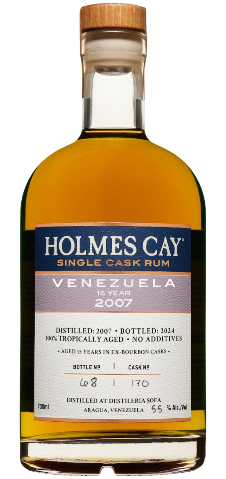 Single Cask Rum, 'Venezuela - Sofa 2007 - 15 Year', Holmes Cay
