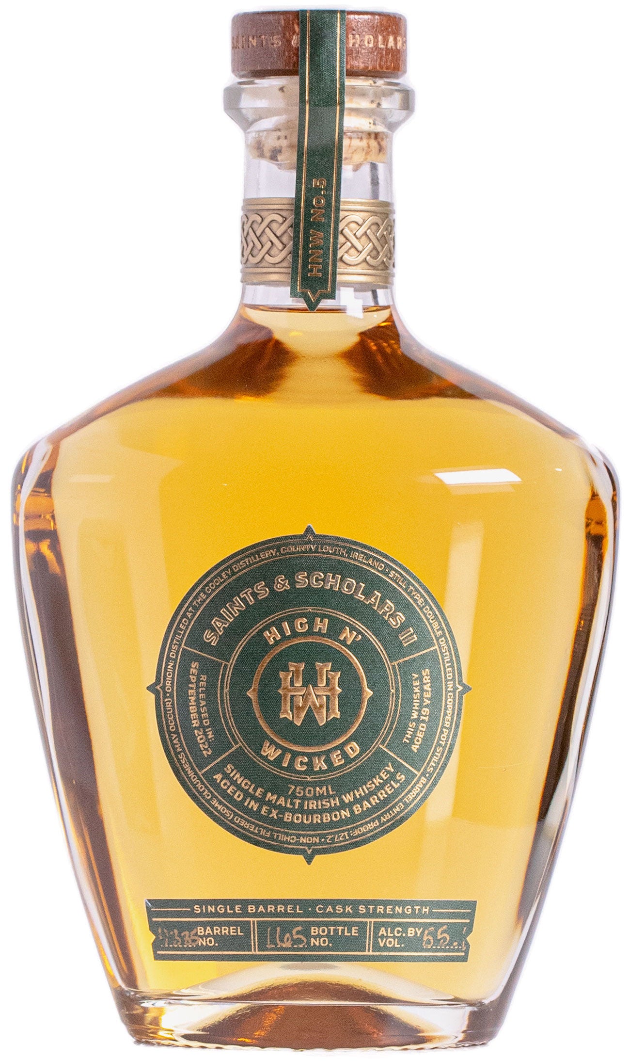 Single Malt Irish Whiskey, 'Saints & Scholars - 19yr', High N' Wicked