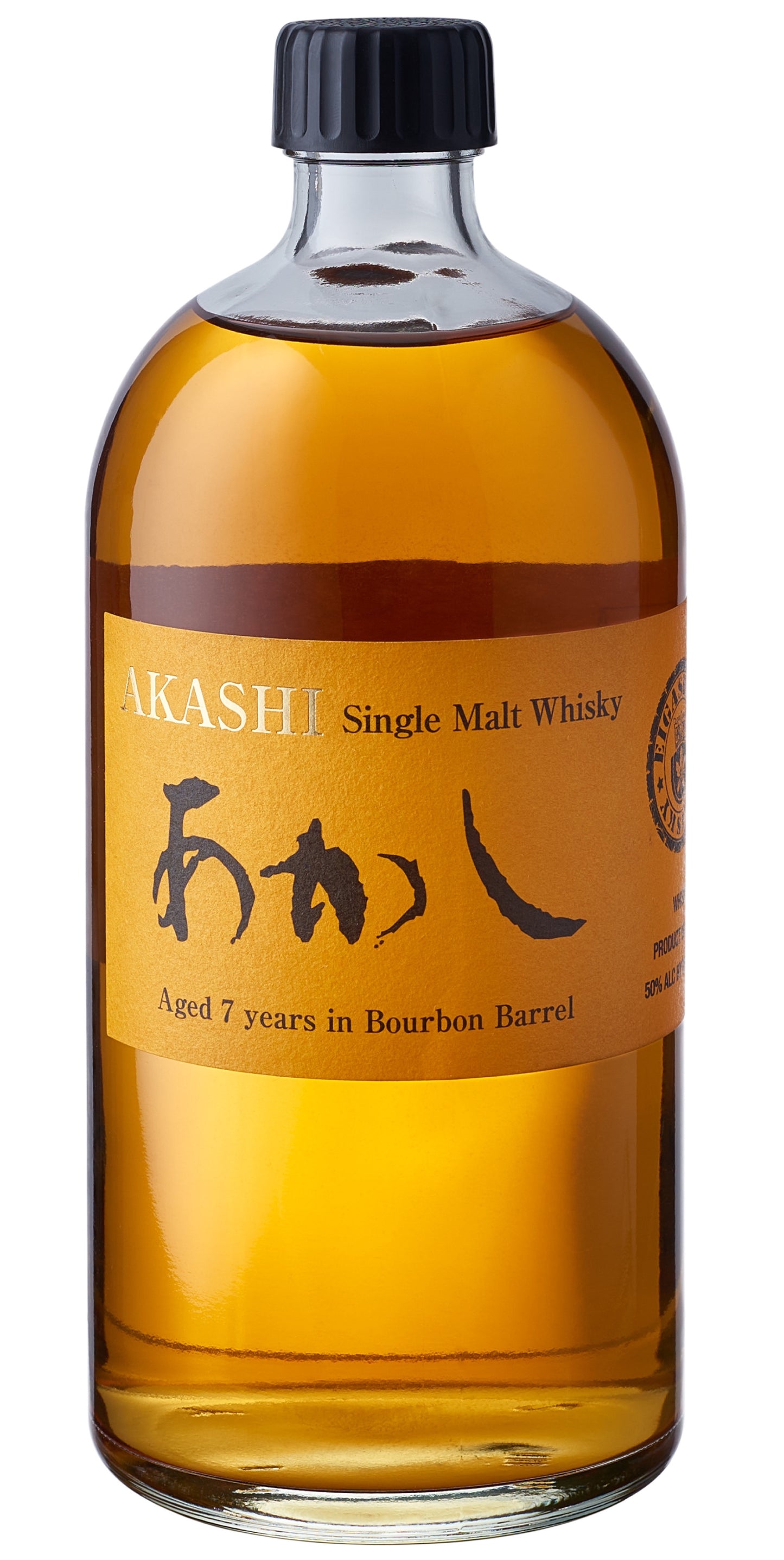 Single Malt Whisky, 'Akashi - 7yr Bourbon Barrel Finish', Eigashima Shuzo [White
