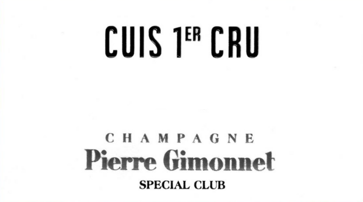 Special Club "Cuis" Blanc De Blancs 1er Cru Brut, Champagne P. Gimonnet Et Fils 2019