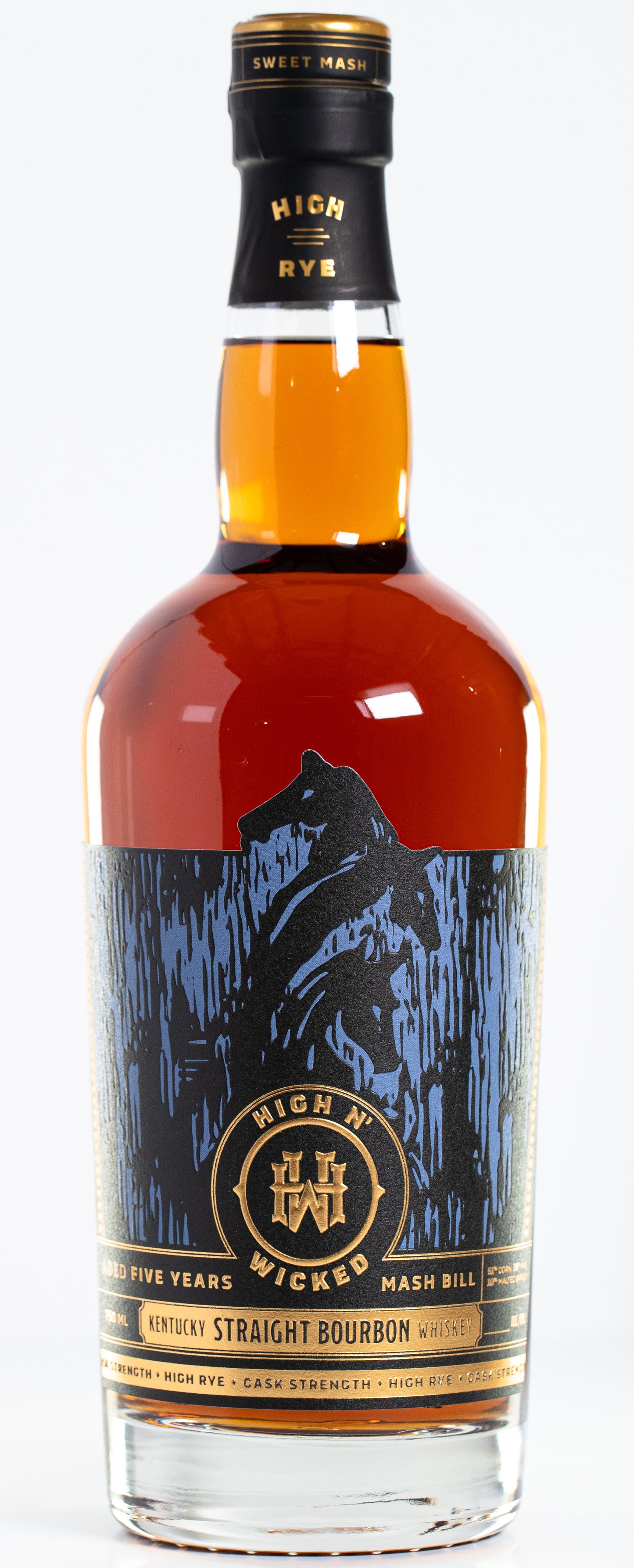 Straight Bourbon Whiskey, Cask Strength, High N' Wicked