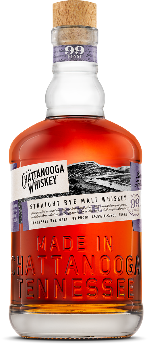 Straight Rye Malt Whiskey, 99 Proof, Chattanooga Whiskey