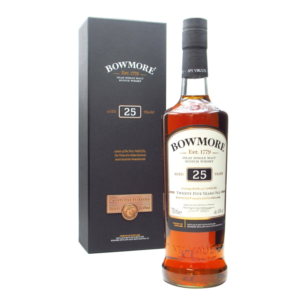 Bowmore 25 Years Old スモールバッチリリース 700ml Bowmore 25 Year Old Single Malt Scotch Whisky 750ml | Wine Chateau