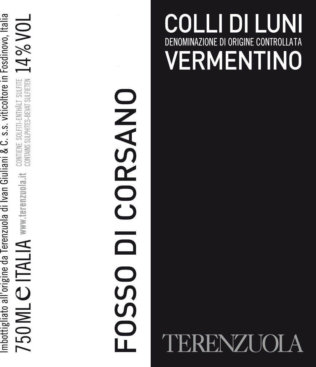 Vermentino Colli di Luni 'Corsano', Terenzuola