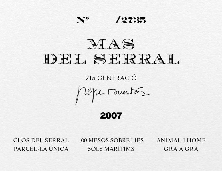 Vi Escumos De Qualitat, Mas Del Serral 2015