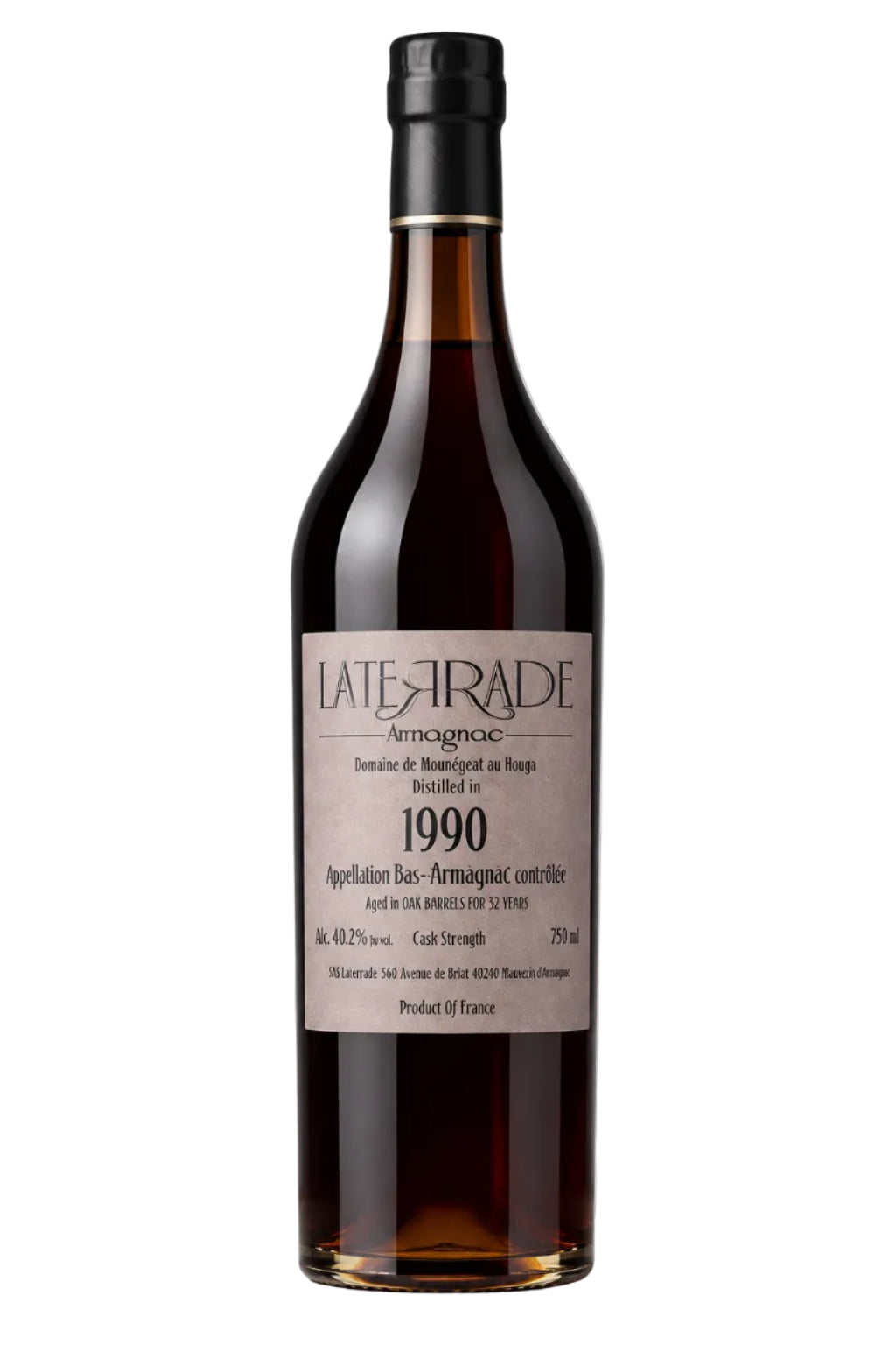 Vintage Armagnac, 'Mounegeat', Laterrade 1990