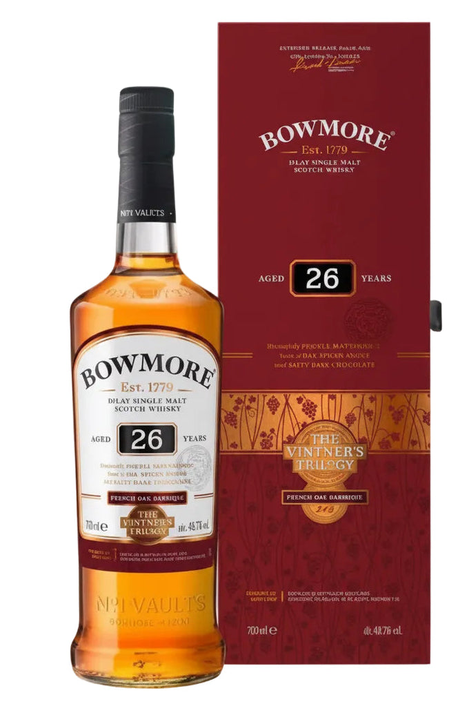 Bowmore Scotch Single Malt 26 Year French Oak Barrique The Vintner's Trilogy 1926