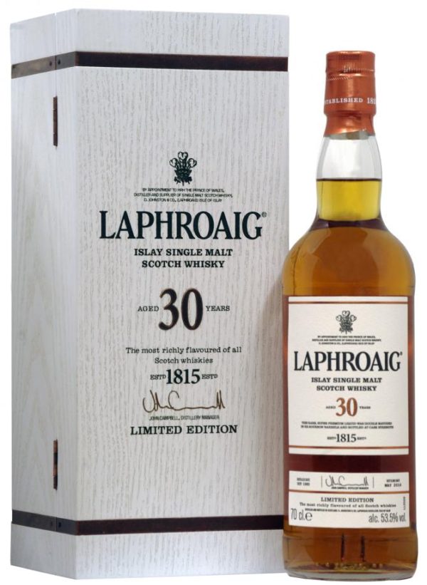 Laphroaig 30 Year Old Single Malt Scotch Limited Edition – Wine Chateau
