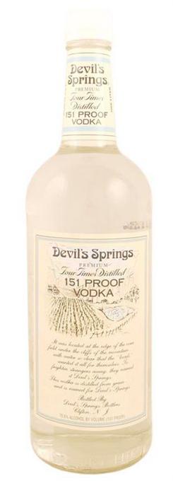 Devil's Springs Vodka 151 Proof