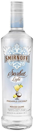 Smirnoff Sorbet Light Vodka Pineapple Coconut