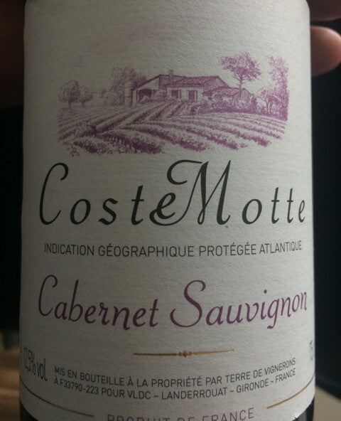 Coste Motte Cabernet Sauvignon 12/750 2018