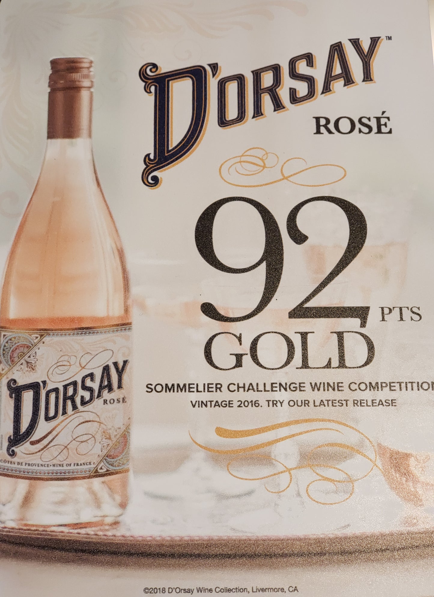 D'Orsay Rosé Côtes de Provence 2017