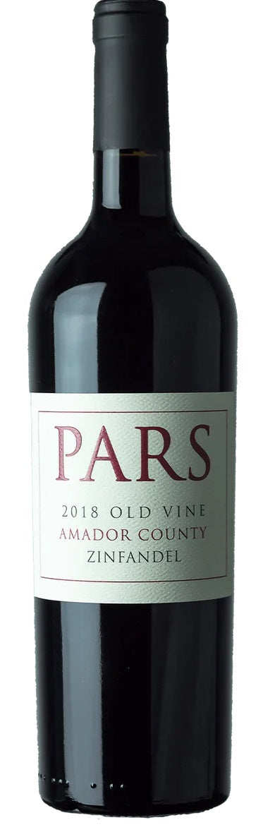 Pars Amador County Old Vine Zinfandel 2018