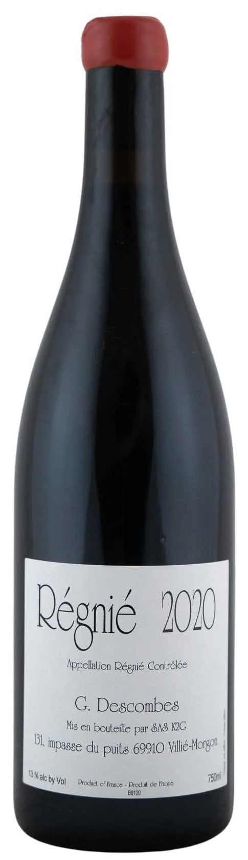 Georges Descombes Régnié Vieilles Vignes (wax cap) 2020